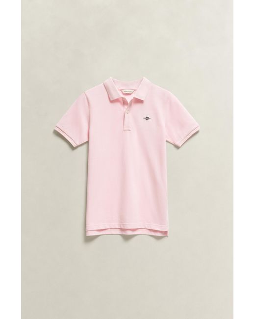 Gant Natural Teens Shield Piqué Polo Shirt Light