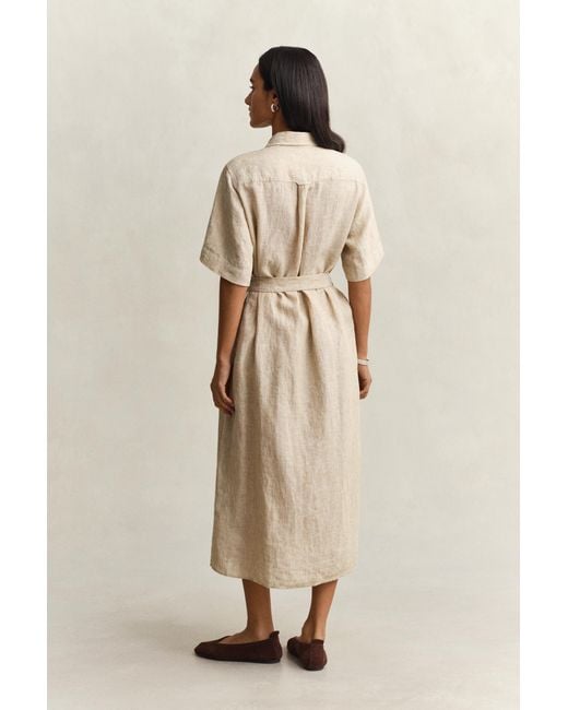 Gant Natural Linen Shirt Dress