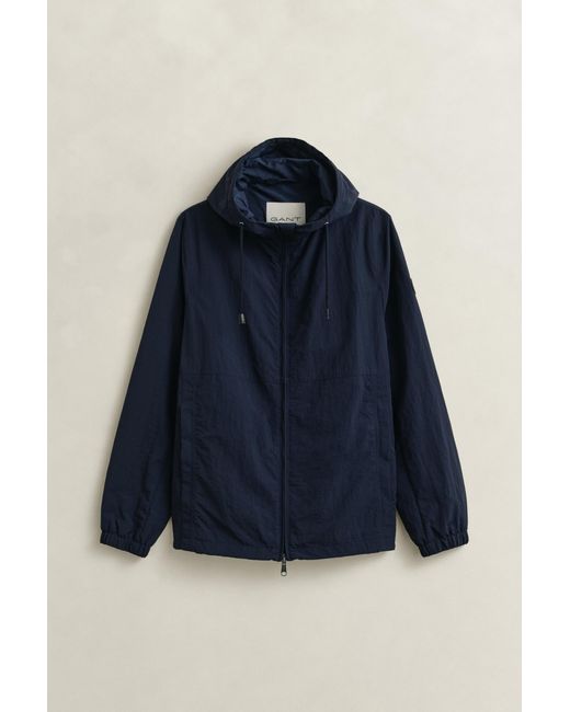 Gant Blue Windbreaker Jacket Evening for men