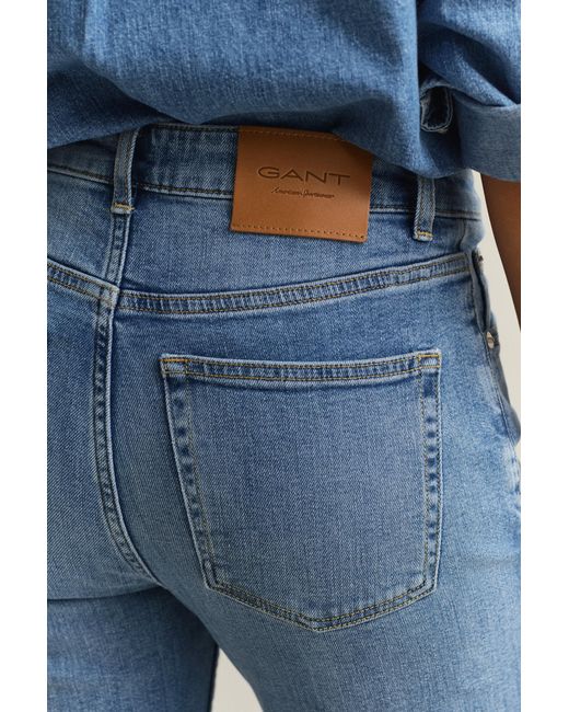 Gant Blue Flared Stretch Jeans
