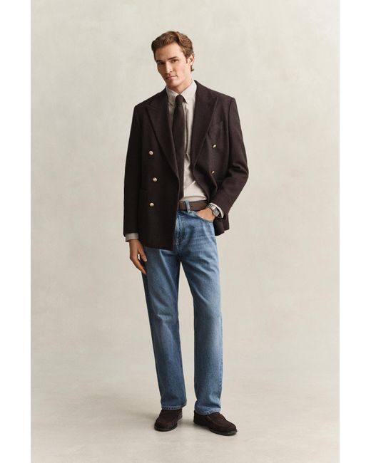 Gant Natural Classic Regular Oxford Shirt Light Taupe for men