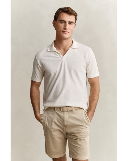 Gant Natural Washed Polo Shirt Cream for men