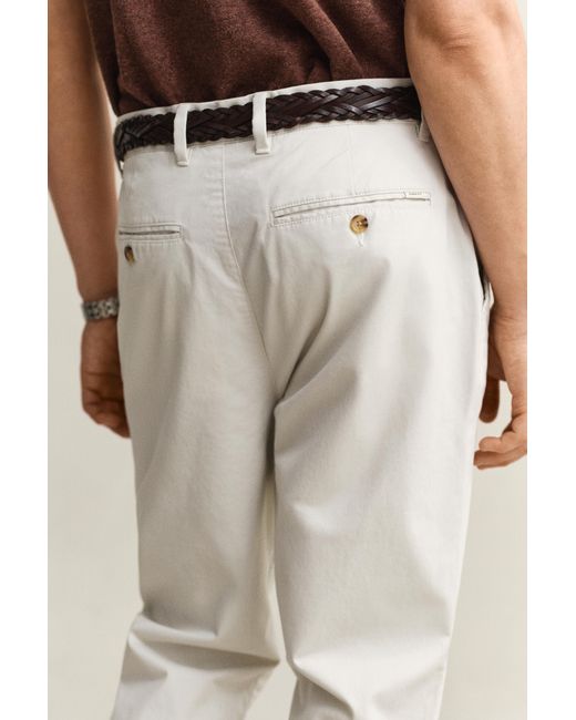 Gant Natural Regular Fit Classic Chinos for men