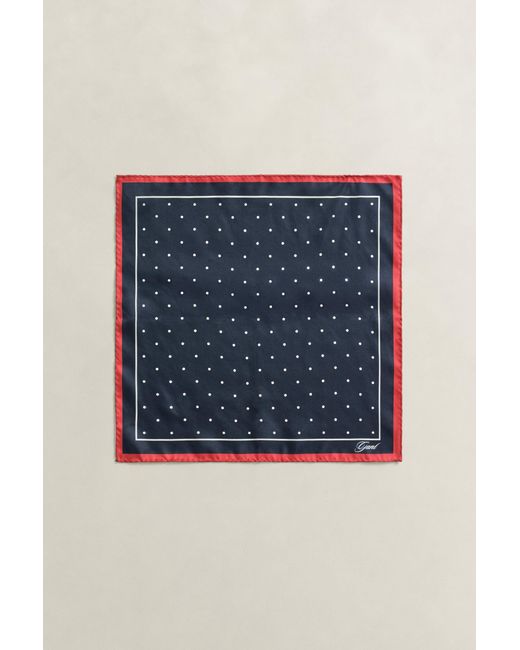 Gant Blue Dot Pocket Square Marine for men