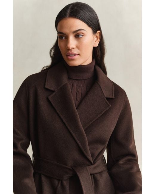 Gant Black Handstitched Belted Jacket Deep