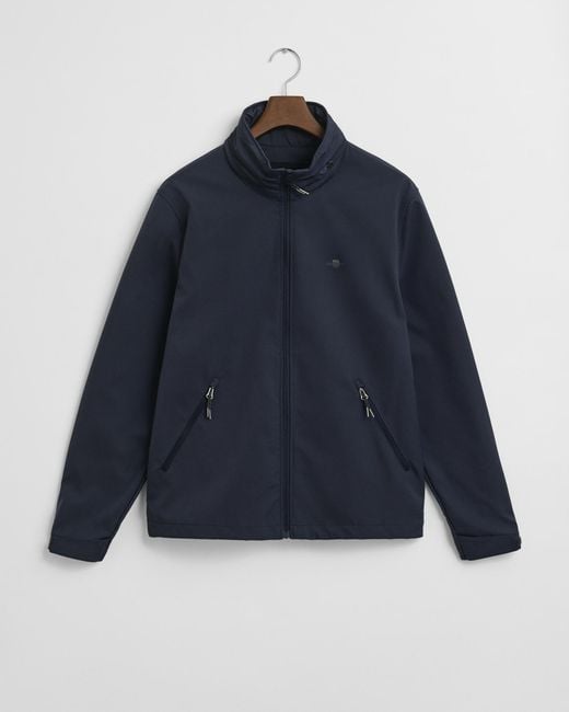 Gant Blue Soft Shell Jacket for men