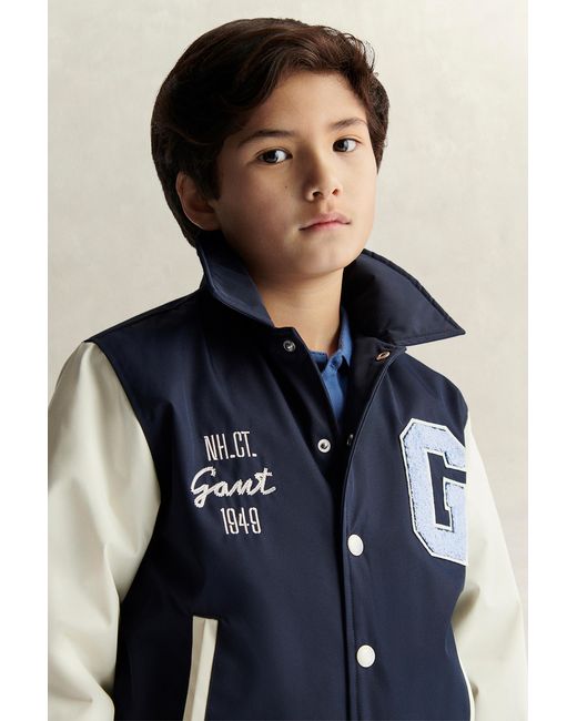 Gant Blue Teens Teen Boys Varsity Jacket Evening for men