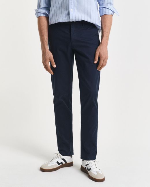 Gant Blue Slim Fit Chinos for men