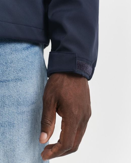 Gant Blue Soft Shell Jacket for men