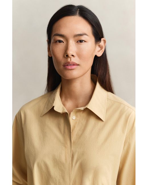 Gant Natural Belted Poplin Shirt Dress