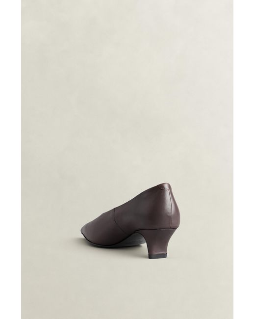 Gant Brown Tillbye Pointed Leather Heels Weathered