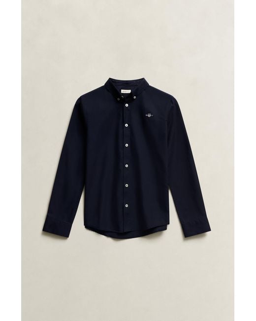 Gant Blue Teens Teen Boys Shield Oxford Shirt Evening for men