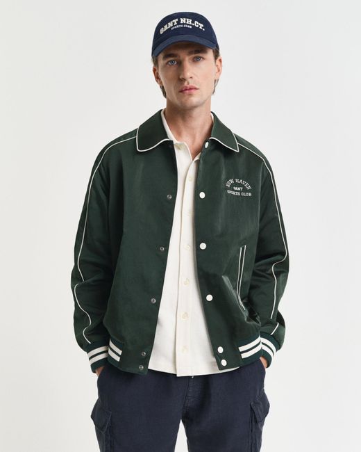 Gant Green Sport Club Varsity Jacket for men