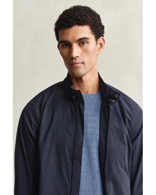 Gant Blue Lightweight Harrington Jacket Evening for men