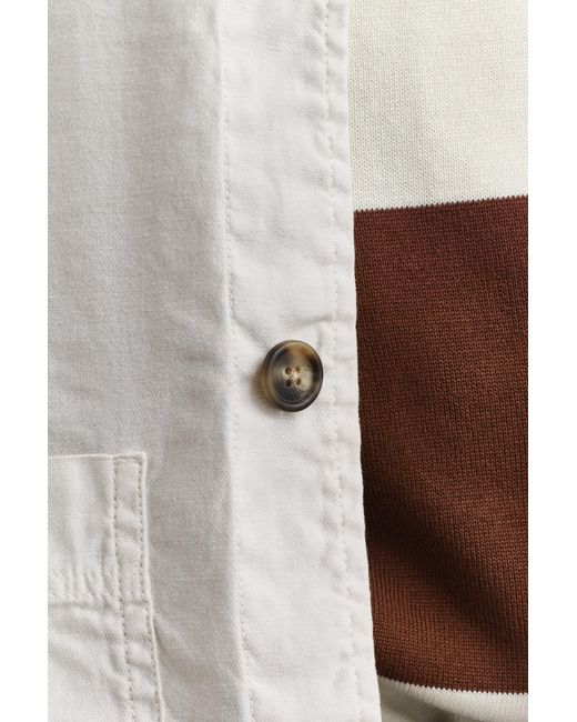 Gant Natural Linen Blend Overshirt for men