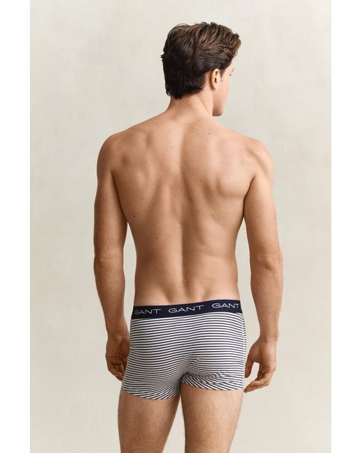 Gant Blue 3-Pack Striped Trunks for men