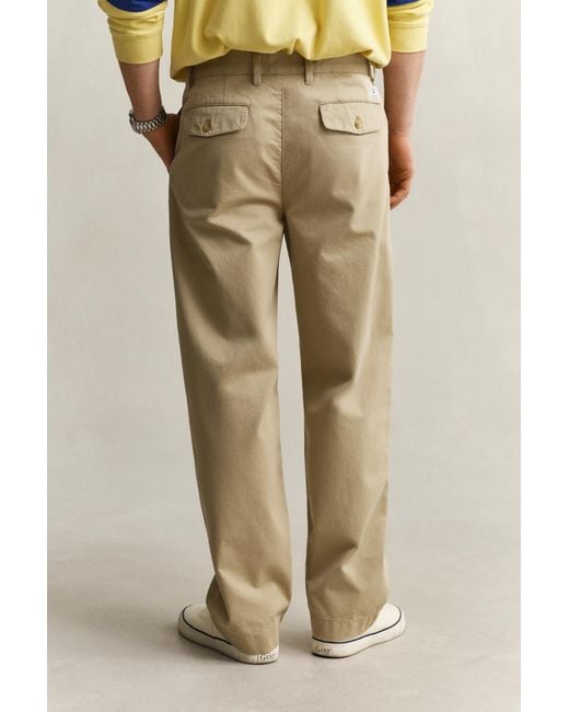 Gant Natural Cotton Twill Chinos Woody for men