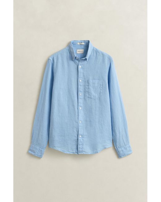 Gant Blue Linen Shirt for men
