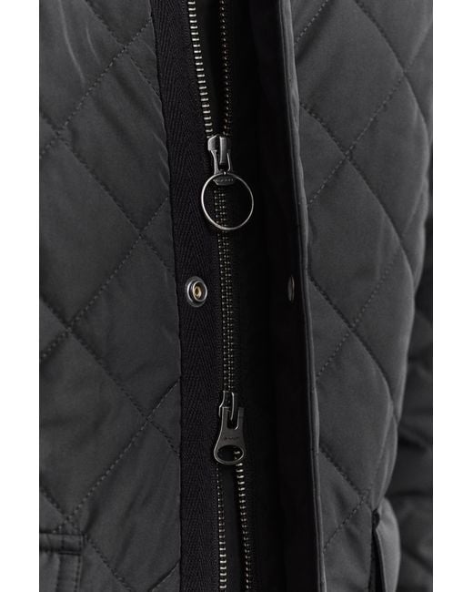 Gant Black Quilted Mid Jacket for men