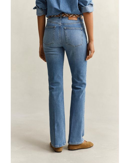 Gant Blue Flared Stretch Jeans
