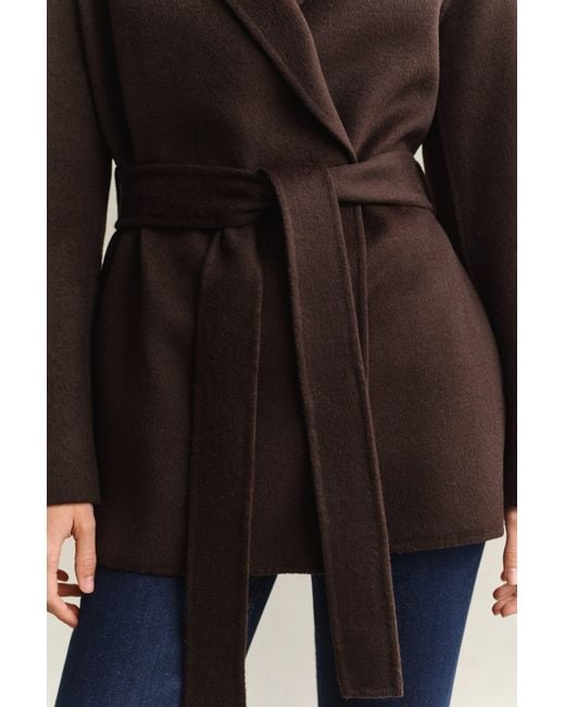Gant Black Handstitched Belted Jacket Deep