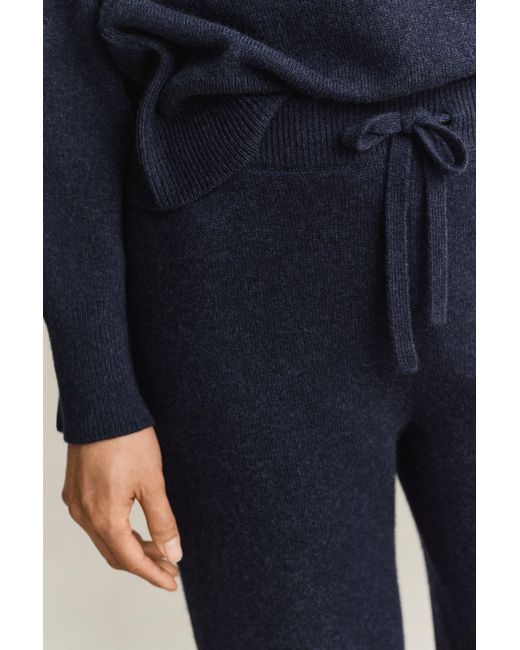 Gant Blue Wool Cashmere Blend Pants Evening
