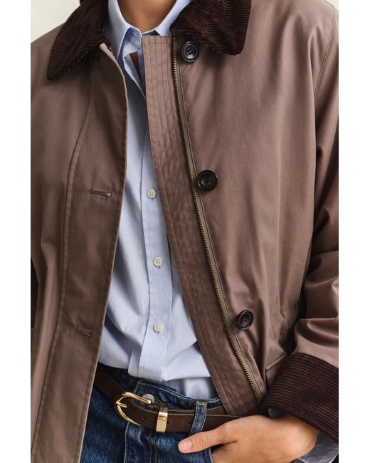 Gant Brown Waxed Barn Jacket