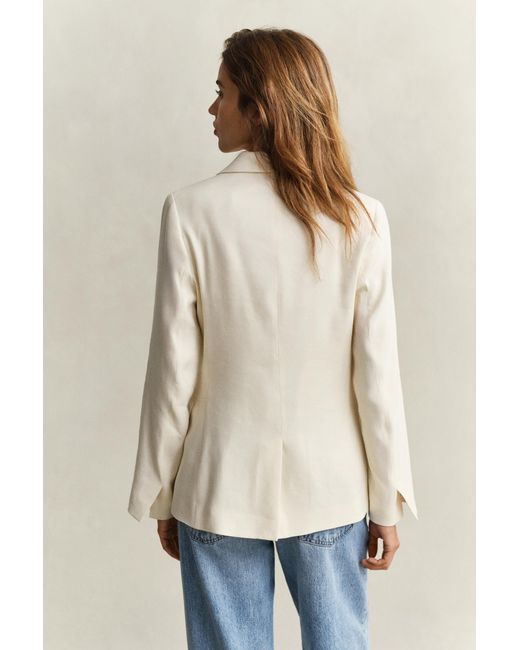 Gant Natural Linen Stretch Blazer