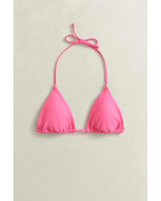 Gant Red Padded Triangle Bikini Top