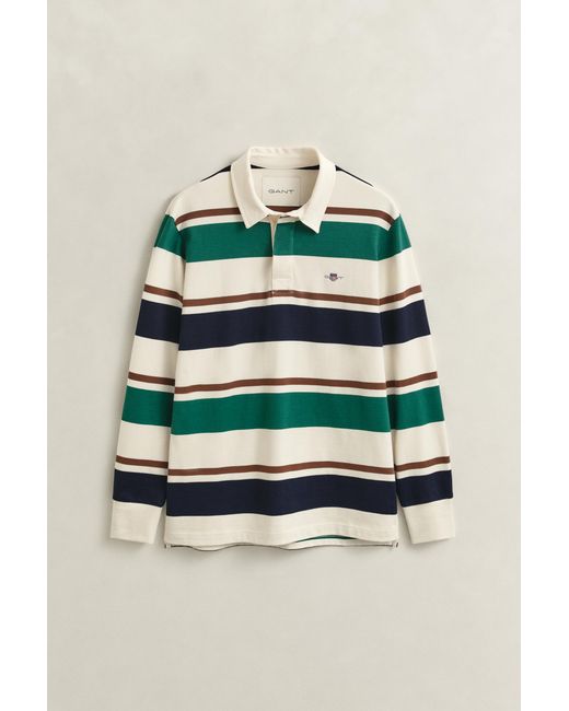 Gant White Striped Heavy Rugger Cream for men
