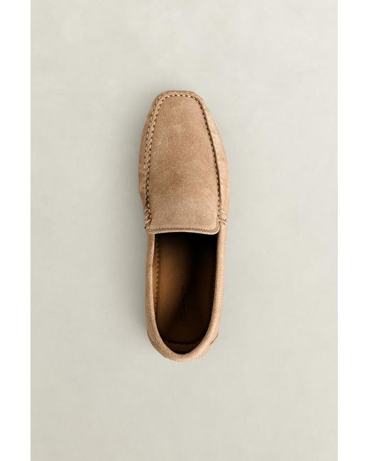 Gant Natural Wilmon Suede Loafers Warm for men