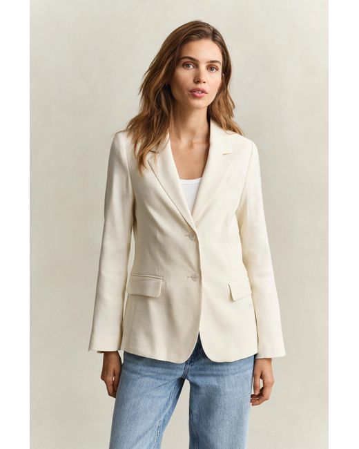 Gant Natural Linen Stretch Blazer