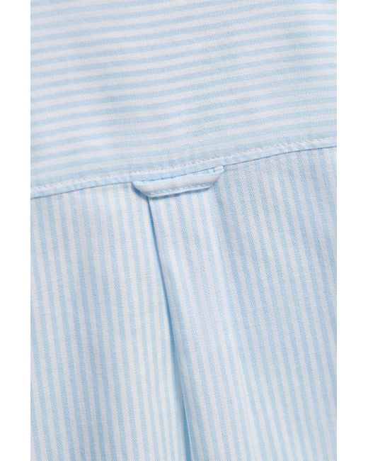 Gant Blue Teens Teen Boys Striped Oxford Shirt for men