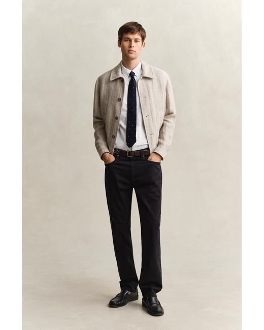 Gant Natural Classic Poplin Short Sleeve Shirt for men
