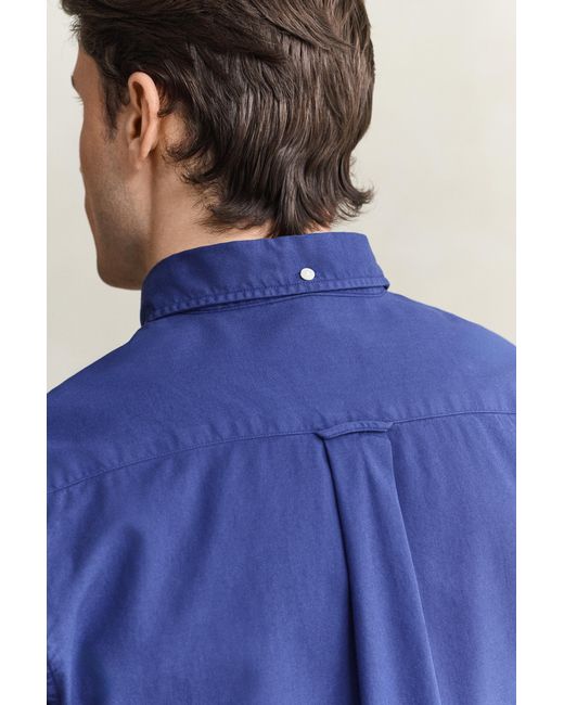Gant Blue Regular Fit Twill Shirt for men
