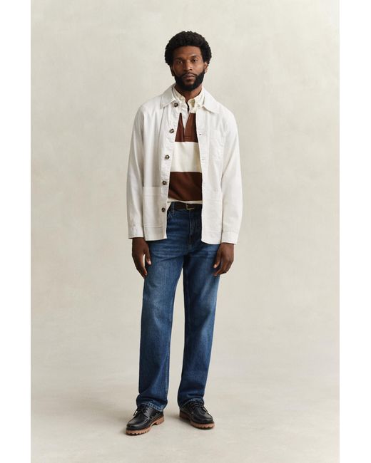 Gant Natural Linen Blend Overshirt for men