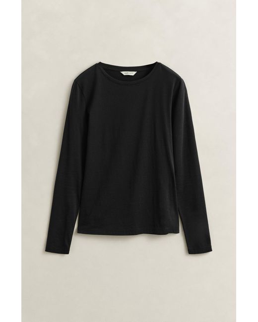Gant Black Light Cotton Long Sleeve T-Shirt