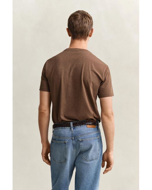 Gant Blue Regular Fit Shield T-Shirt for men