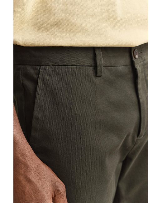 Gant Green Slim Fit Smart Chinos Dark Moss for men