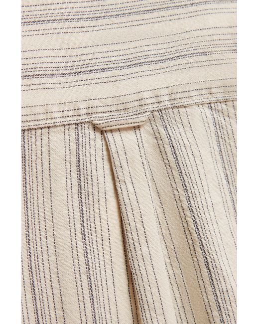 Gant Natural Teens Teen Boys Striped Linen Blend Shirt for men