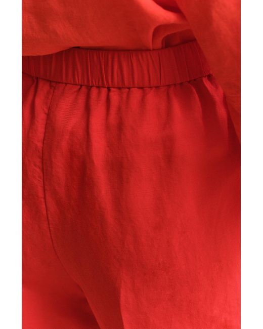 Gant Red Linen Blend Shorts