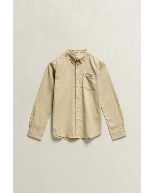 Gant Natural Teens Teen Boys Linen Blend Shirt for men