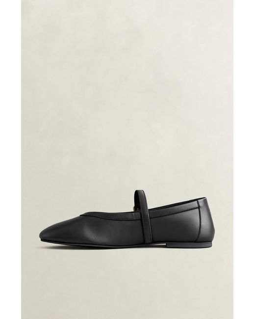 Gant Black Chadii Leather Ballet Flats