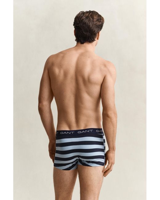 Gant Blue 3-Pack Striped Trunks for men
