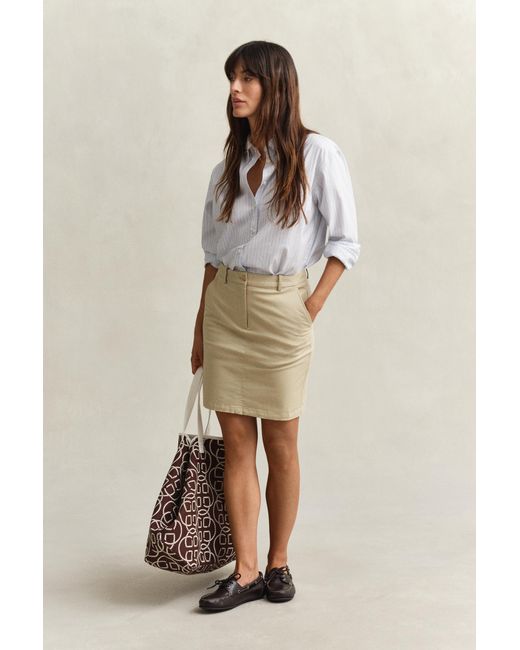 Gant Natural Chino Skirt