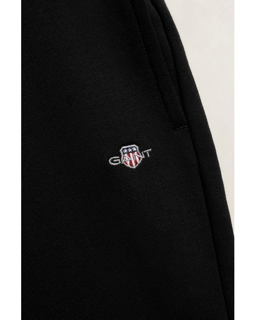 Gant Black Teens Teen Boys Shield Sweatpants for men