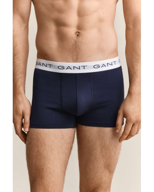 Gant Red Slim Fit Stretch Cotton Jersey Trunks 5-Pack for men