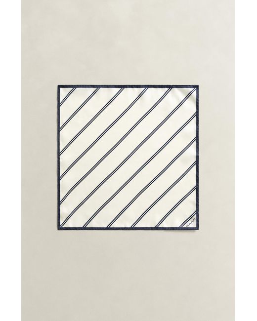 Gant Natural Striped Pocket Square Cream for men