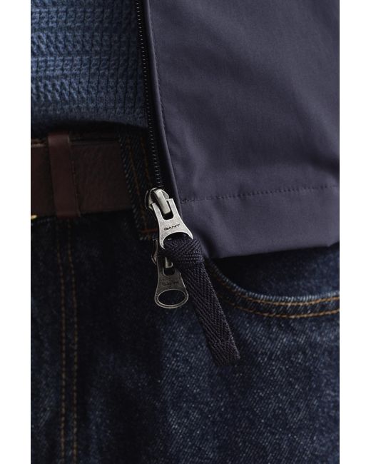 Gant Blue Lightweight Harrington Jacket Evening for men