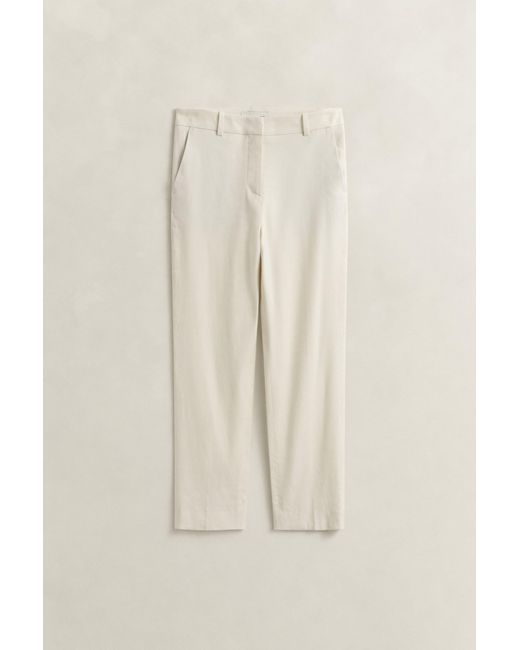 Gant Natural Tailored Linen Stretch Pants